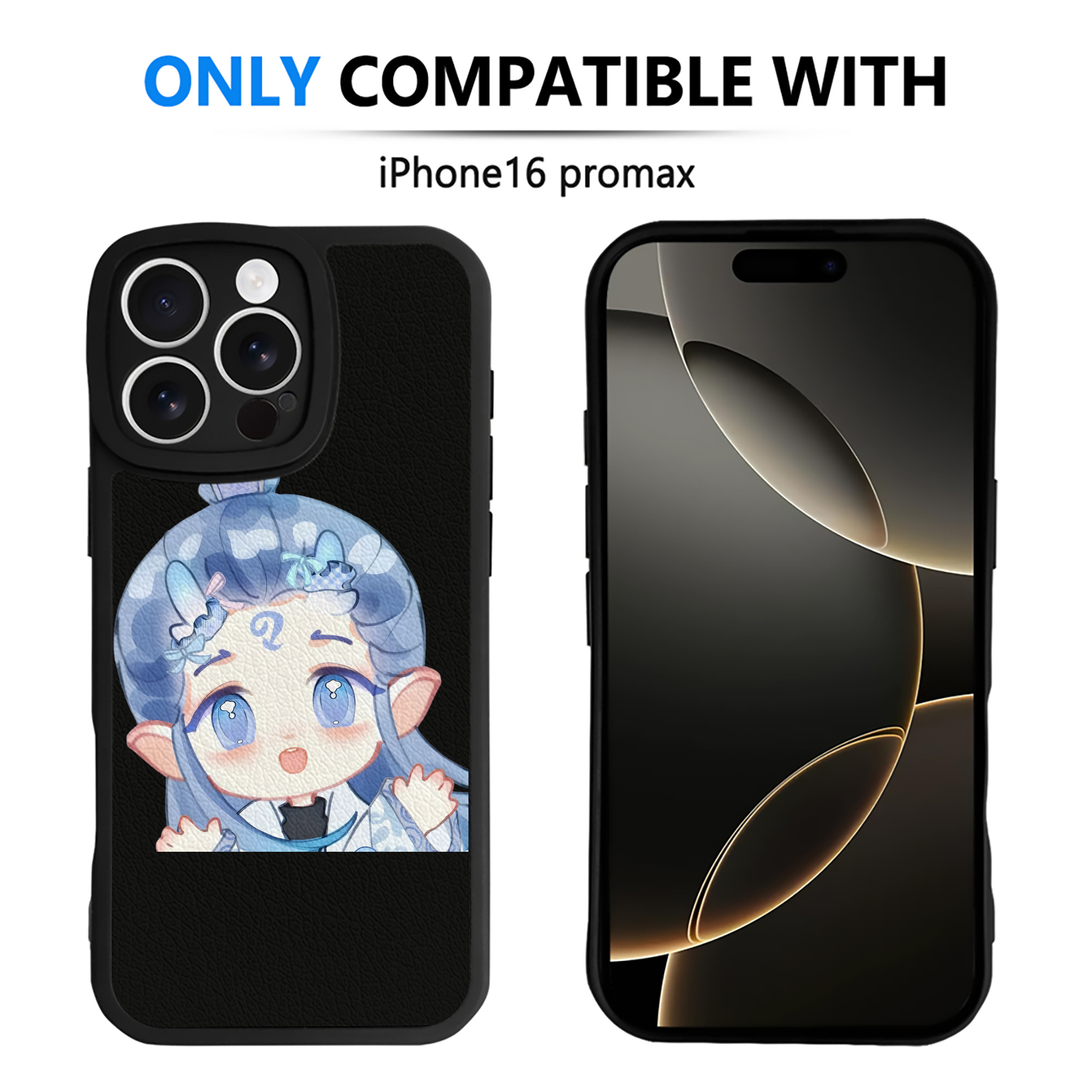 （画像用） Ne Zha 2 ナタ 魔童の大暴れ 【iPhone 16シリーズ対応】シリコンスマホケース（レザー調） 材質：シリコン